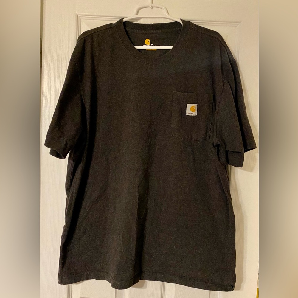 XL Carhartt Original Fit Short Sleeve Pocket T-shirt-Dark grey